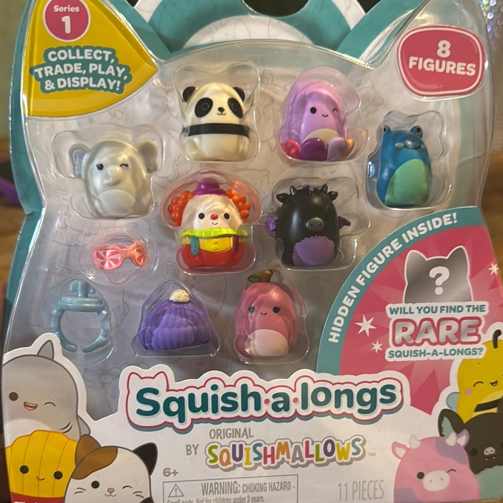 Squishmallows Squish-a-longs 8-Figure Pack